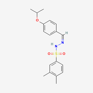 N'-(4-isopropoxybenzylidene)-3,4-dimethylbenzenesulfonohydrazide