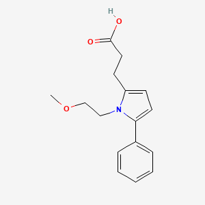 3-[1-(2-methoxyethyl)-5-phenyl-1H-pyrrol-2-yl]propanoic acid