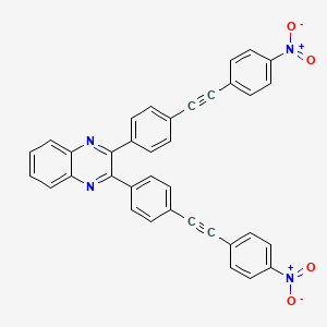 2,3-Bis[4-[2-(4-nitrophenyl)ethynyl]phenyl]quinoxaline