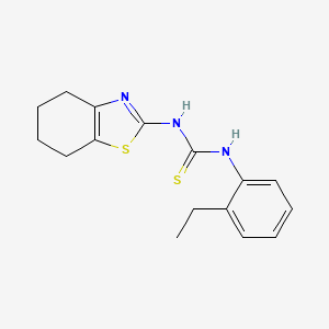 N-(2-ethylphenyl)-N'-(4,5,6,7-tetrahydro-1,3-benzothiazol-2-yl)thiourea