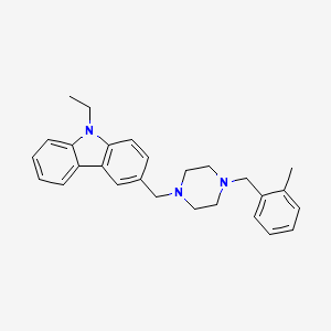 9-ethyl-3-{[4-(2-methylbenzyl)-1-piperazinyl]methyl}-9H-carbazole