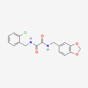 N-(1,3-benzodioxol-5-ylmethyl)-N'-(2-chlorobenzyl)ethanediamide