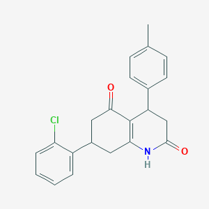 7-(2-chlorophenyl)-4-(4-methylphenyl)-4,6,7,8-tetrahydroquinoline-2,5(1H,3H)-dione