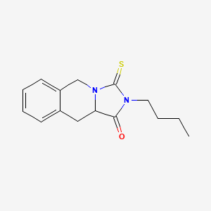 molecular formula C15H18N2OS B4708894 2-butyl-3-thioxo-2,3,10,10a-tetrahydroimidazo[1,5-b]isoquinolin-1(5H)-one 