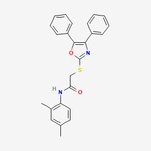 N-(2,4-dimethylphenyl)-2-[(4,5-diphenyl-1,3-oxazol-2-yl)thio]acetamide