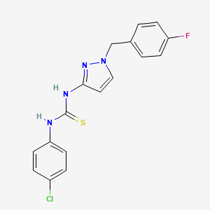 N-(4-chlorophenyl)-N'-[1-(4-fluorobenzyl)-1H-pyrazol-3-yl]thiourea