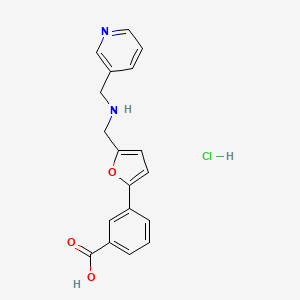 3-(5-{[(3-pyridinylmethyl)amino]methyl}-2-furyl)benzoic acid hydrochloride