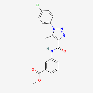 methyl 3-({[1-(4-chlorophenyl)-5-methyl-1H-1,2,3-triazol-4-yl]carbonyl}amino)benzoate