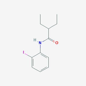 molecular formula C12H16INO B4709031 2-ethyl-N-(2-iodophenyl)butanamide 