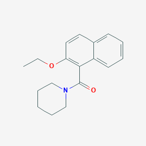 molecular formula C18H21NO2 B4709050 (2-ETHOXY-1-NAPHTHYL)(PIPERIDINO)METHANONE 