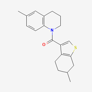 molecular formula C20H23NOS B4709084 (6-methyl-3,4-dihydroquinolin-1(2H)-yl)(6-methyl-4,5,6,7-tetrahydro-1-benzothiophen-3-yl)methanone 