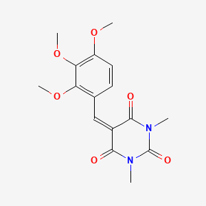 1,3-dimethyl-5-(2,3,4-trimethoxybenzylidene)pyrimidine-2,4,6(1H,3H,5H)-trione