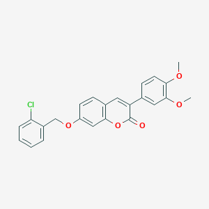 7-[(2-chlorobenzyl)oxy]-3-(3,4-dimethoxyphenyl)-2H-chromen-2-one