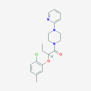 1-[2-(2-chloro-5-methylphenoxy)butanoyl]-4-(2-pyridinyl)piperazine