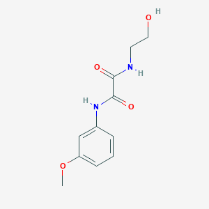 molecular formula C11H14N2O4 B4709139 N-(2-hydroxyethyl)-N'-(3-methoxyphenyl)ethanediamide 