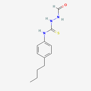 molecular formula C12H17N3OS B4709147 N-(4-butylphenyl)-2-formylhydrazinecarbothioamide 