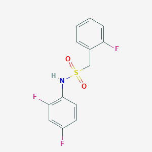 N-(2,4-difluorophenyl)-1-(2-fluorophenyl)methanesulfonamide