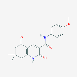 N-(4-methoxyphenyl)-7,7-dimethyl-2,5-dioxo-1,2,5,6,7,8-hexahydroquinoline-3-carboxamide