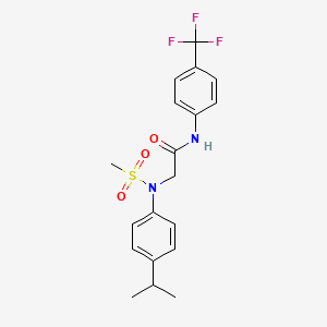 N~2~-(4-isopropylphenyl)-N~2~-(methylsulfonyl)-N~1~-[4-(trifluoromethyl)phenyl]glycinamide