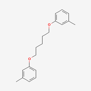 molecular formula C19H24O2 B4709262 1,1'-[1,5-pentanediylbis(oxy)]bis(3-methylbenzene) 