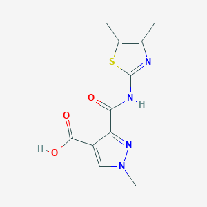 3-{[(4,5-dimethyl-1,3-thiazol-2-yl)amino]carbonyl}-1-methyl-1H-pyrazole-4-carboxylic acid