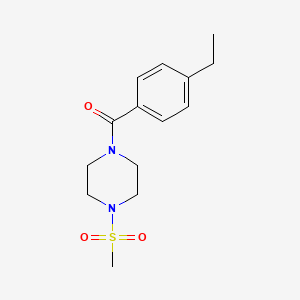 (4-ETHYLPHENYL)[4-(METHYLSULFONYL)PIPERAZINO]METHANONE