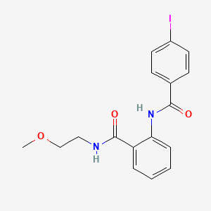 2-[(4-iodobenzoyl)amino]-N-(2-methoxyethyl)benzamide