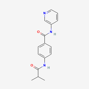 4-(2-METHYLPROPANAMIDO)-N-(PYRIDIN-3-YL)BENZAMIDE