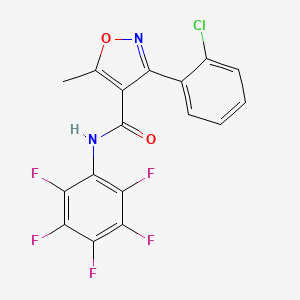 3-(2-chlorophenyl)-5-methyl-N-(pentafluorophenyl)-4-isoxazolecarboxamide