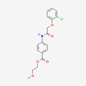 2-methoxyethyl 4-{[(2-chlorophenoxy)acetyl]amino}benzoate