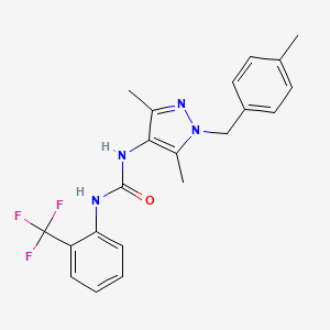 N-[3,5-dimethyl-1-(4-methylbenzyl)-1H-pyrazol-4-yl]-N'-[2-(trifluoromethyl)phenyl]urea