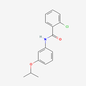 molecular formula C16H16ClNO2 B4709563 2-chloro-N-(3-isopropoxyphenyl)benzamide CAS No. 58494-83-0