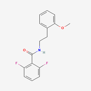 molecular formula C16H15F2NO2 B4709592 2,6-difluoro-N-[2-(2-methoxyphenyl)ethyl]benzamide 