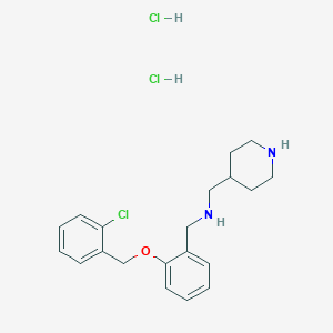 {2-[(2-chlorobenzyl)oxy]benzyl}(4-piperidinylmethyl)amine dihydrochloride