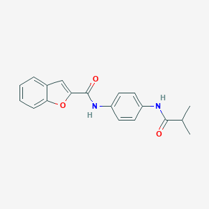 B470964 N-[4-(isobutyrylamino)phenyl]-1-benzofuran-2-carboxamide CAS No. 666211-32-1