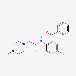 N-(2-benzoyl-4-bromophenyl)-2-(4-methylpiperazin-1-yl)acetamide