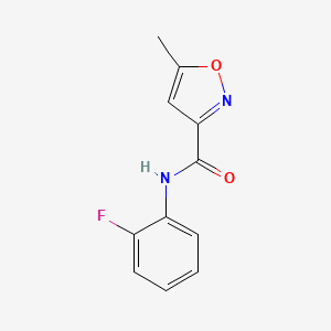 molecular formula C11H9FN2O2 B4709672 N-(2-fluorophenyl)-5-methyl-1,2-oxazole-3-carboxamide 