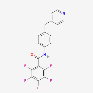 2,3,4,5,6-pentafluoro-N-[4-(4-pyridinylmethyl)phenyl]benzamide