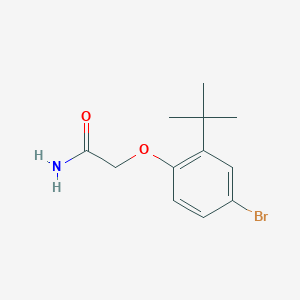 molecular formula C12H16BrNO2 B4709735 2-(4-bromo-2-tert-butylphenoxy)acetamide 