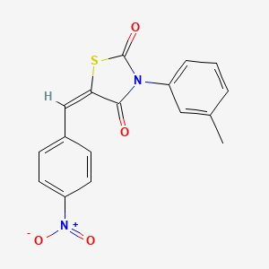 molecular formula C17H12N2O4S B4709739 3-(3-methylphenyl)-5-(4-nitrobenzylidene)-1,3-thiazolidine-2,4-dione 