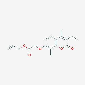 allyl [(3-ethyl-4,8-dimethyl-2-oxo-2H-chromen-7-yl)oxy]acetate