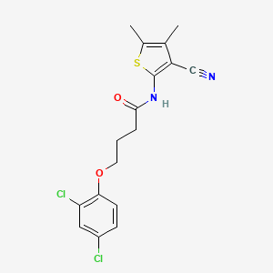 N-(3-cyano-4,5-dimethyl-2-thienyl)-4-(2,4-dichlorophenoxy)butanamide