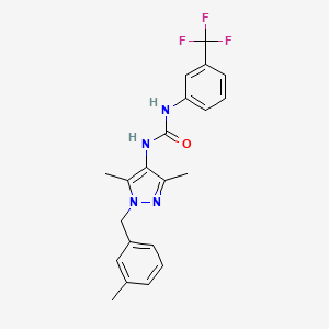 N-[3,5-dimethyl-1-(3-methylbenzyl)-1H-pyrazol-4-yl]-N'-[3-(trifluoromethyl)phenyl]urea