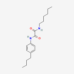 molecular formula C18H28N2O2 B4709961 N-(4-butylphenyl)-N'-hexylethanediamide 