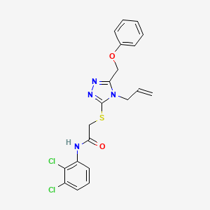 2-{[4-allyl-5-(phenoxymethyl)-4H-1,2,4-triazol-3-yl]thio}-N-(2,3-dichlorophenyl)acetamide