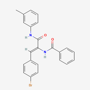 molecular formula C23H19BrN2O2 B4709969 N-(2-(4-bromophenyl)-1-{[(3-methylphenyl)amino]carbonyl}vinyl)benzamide 