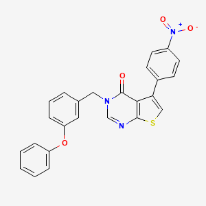 5-(4-nitrophenyl)-3-(3-phenoxybenzyl)thieno[2,3-d]pyrimidin-4(3H)-one