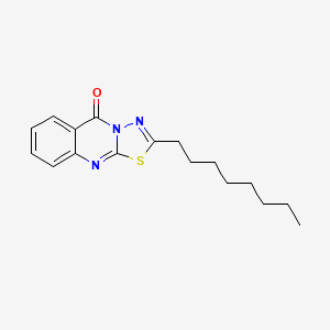 2-octyl-5H-[1,3,4]thiadiazolo[2,3-b]quinazolin-5-one