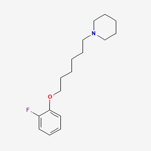 molecular formula C17H26FNO B4710014 1-[6-(2-fluorophenoxy)hexyl]piperidine 