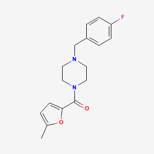 molecular formula C17H19FN2O2 B4710079 [4-(4-FLUOROBENZYL)PIPERAZINO](5-METHYL-2-FURYL)METHANONE 